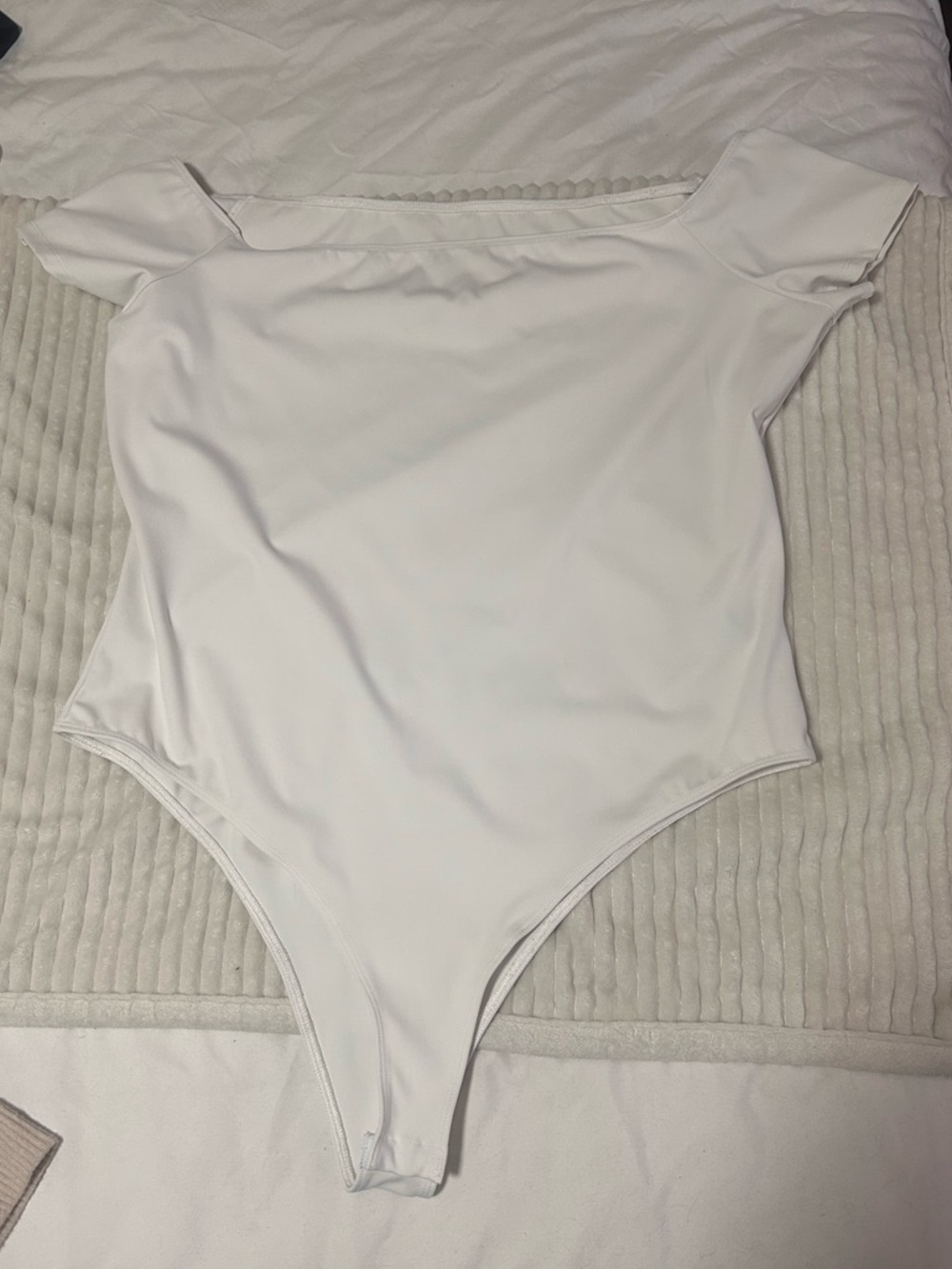 White Off-Shoulder Bodysuit